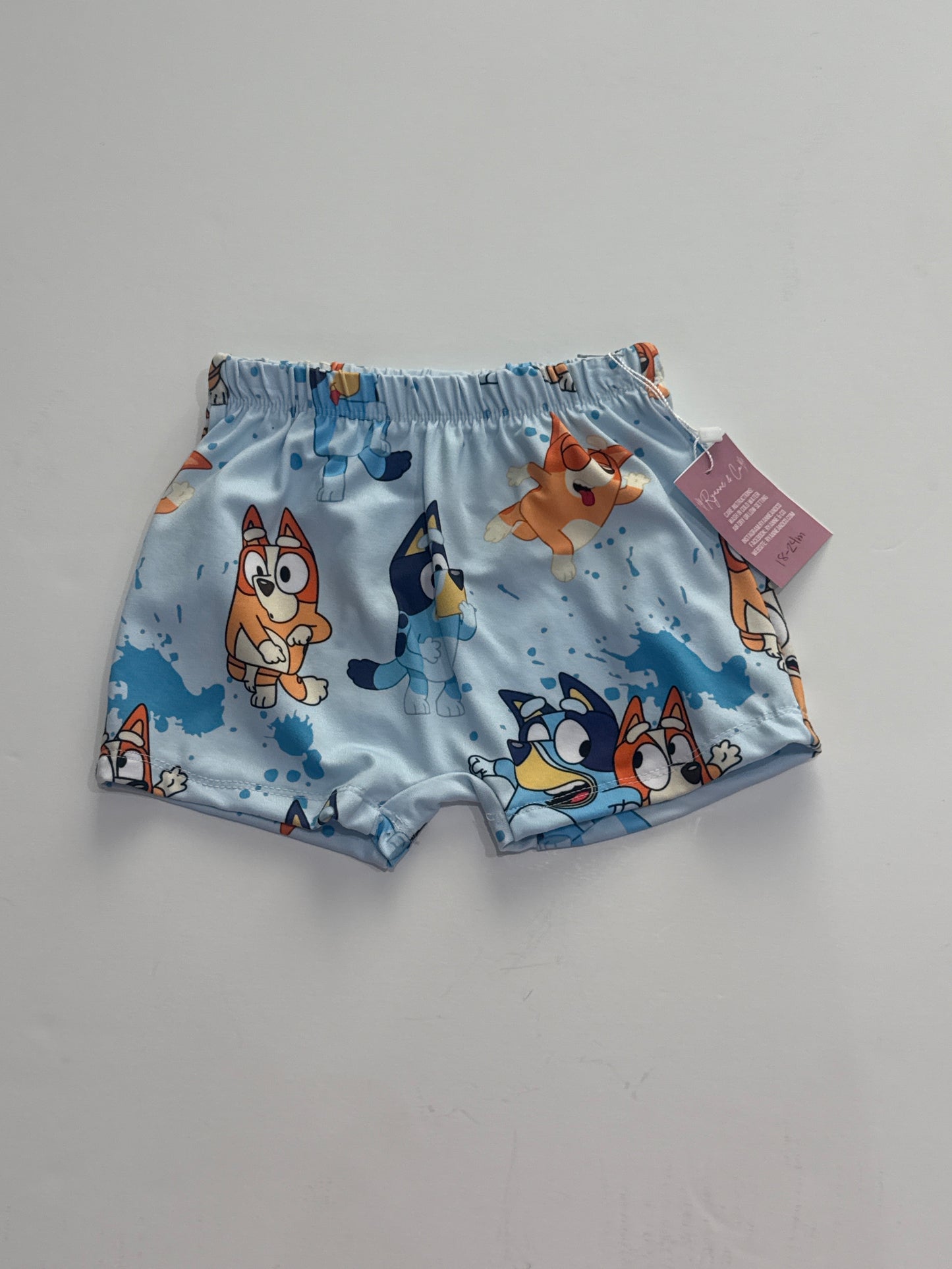 18-24m Blue Dog Boy Shorts