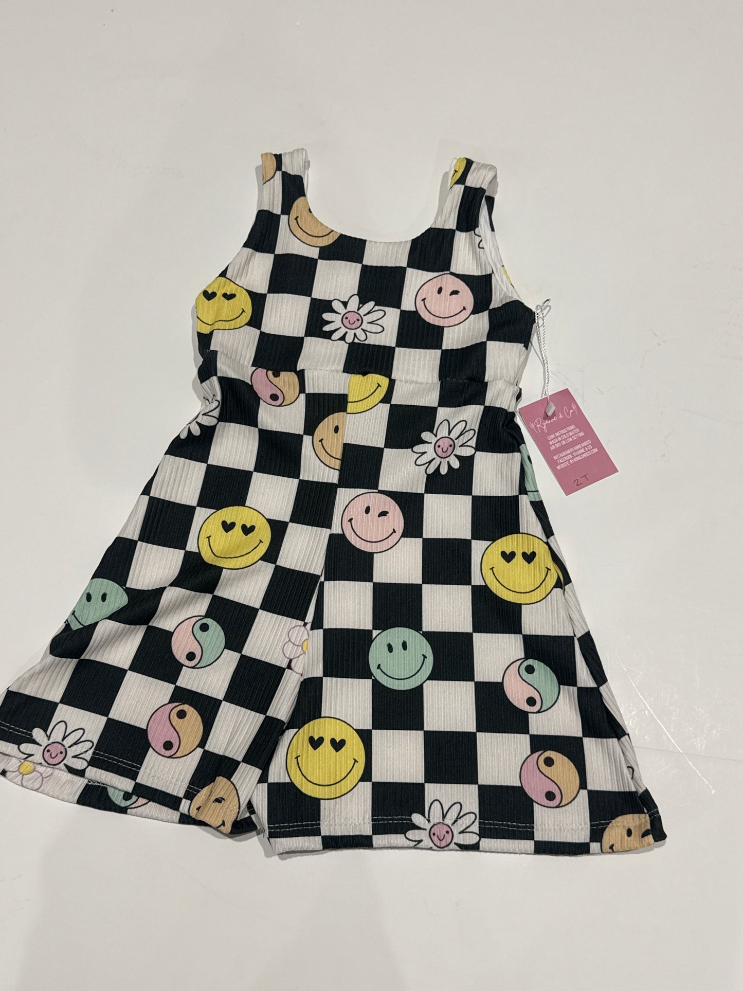 2T Smiley Petal Romper