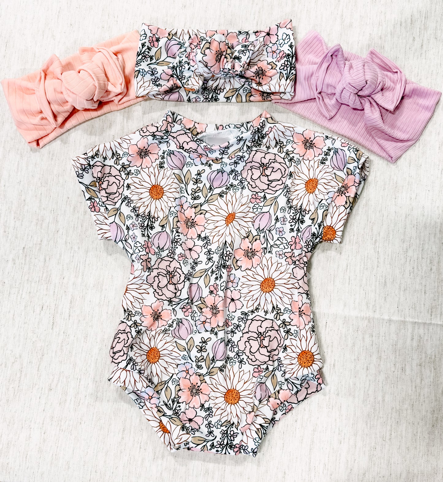 Lilac Rib Tie Headband