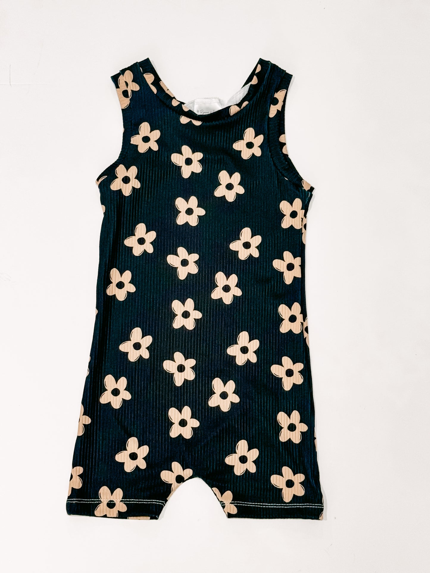 4T Black Floral Rae Romper