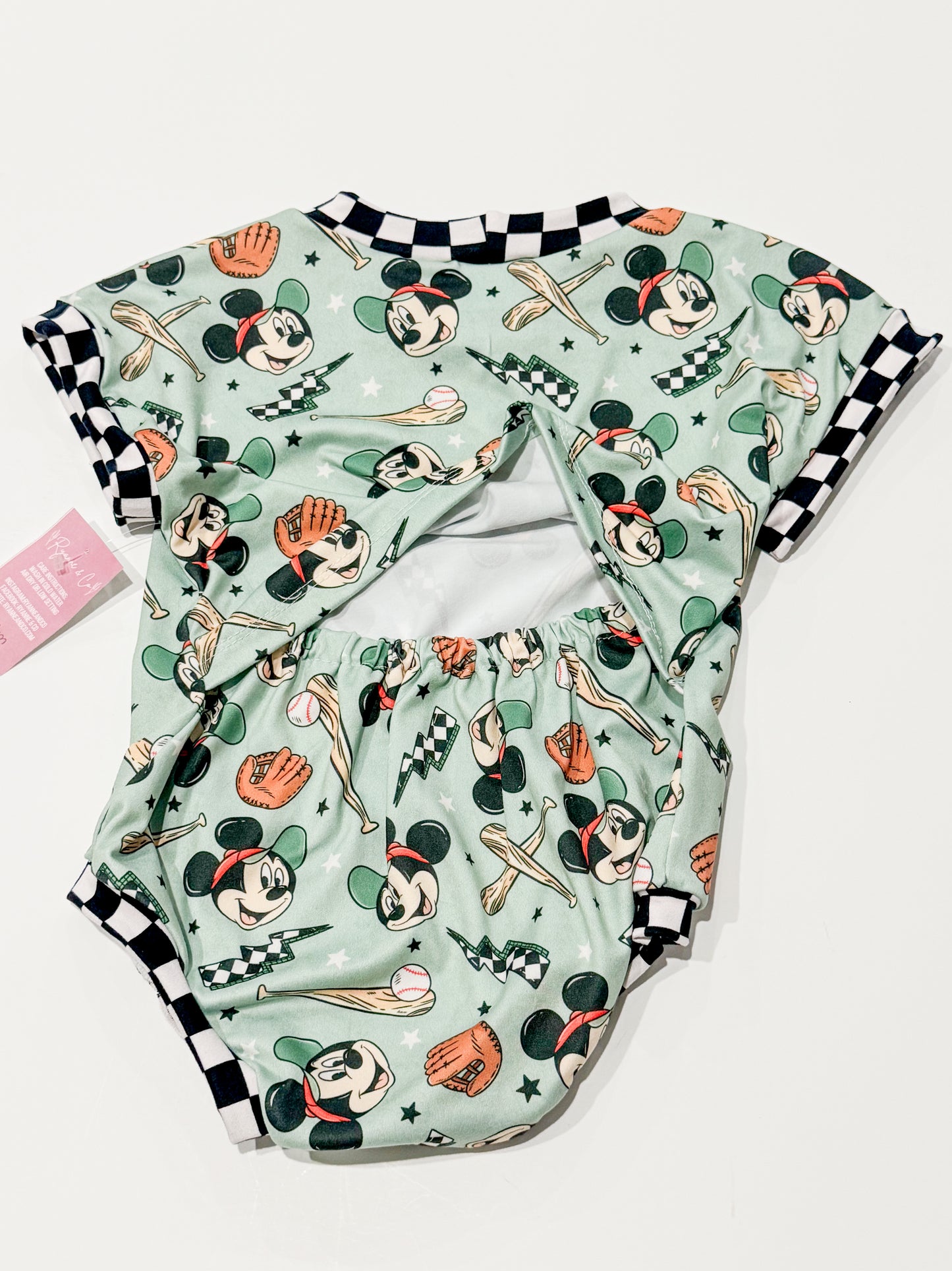 6-9m Baseball Tee Romper