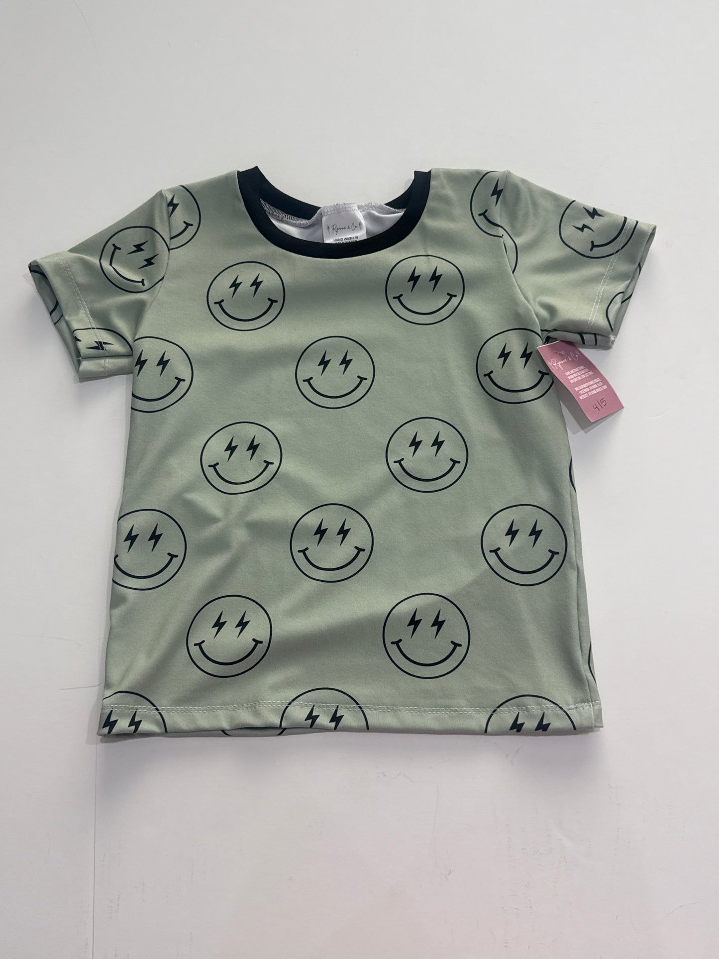 4/5 Sage Smileys Boy Tee
