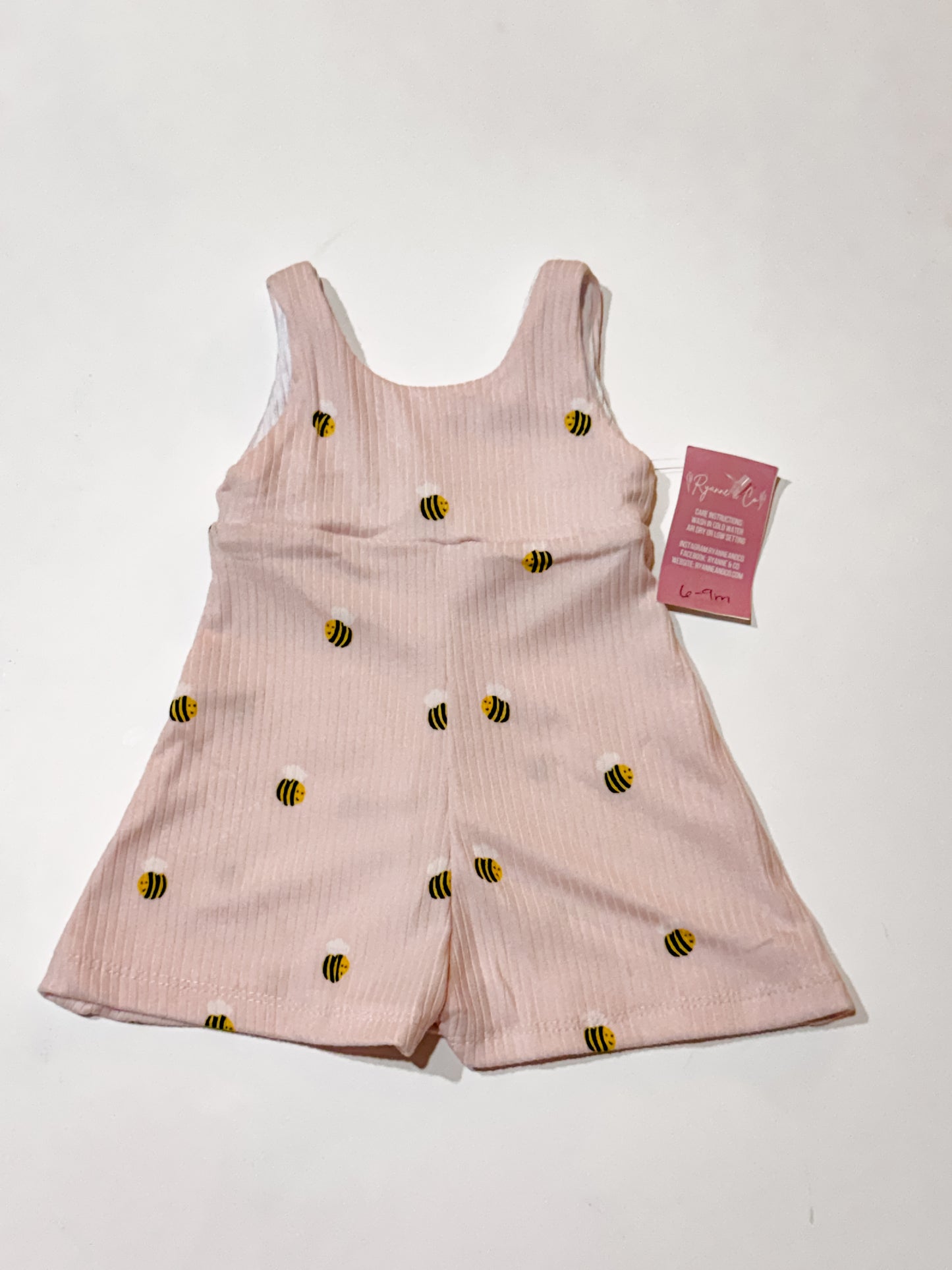 6-9m Bumble Bee Petal Romper