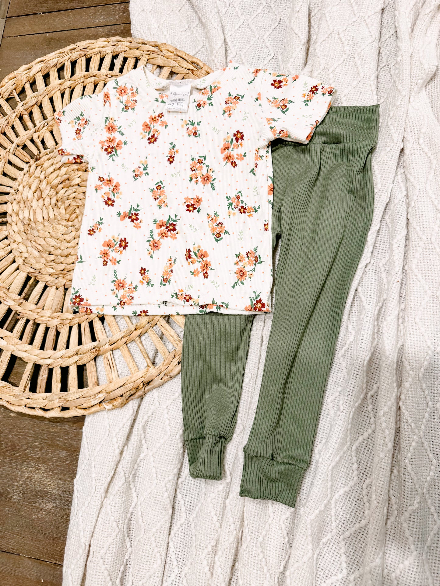 RTS 2T Olive & Floral Set