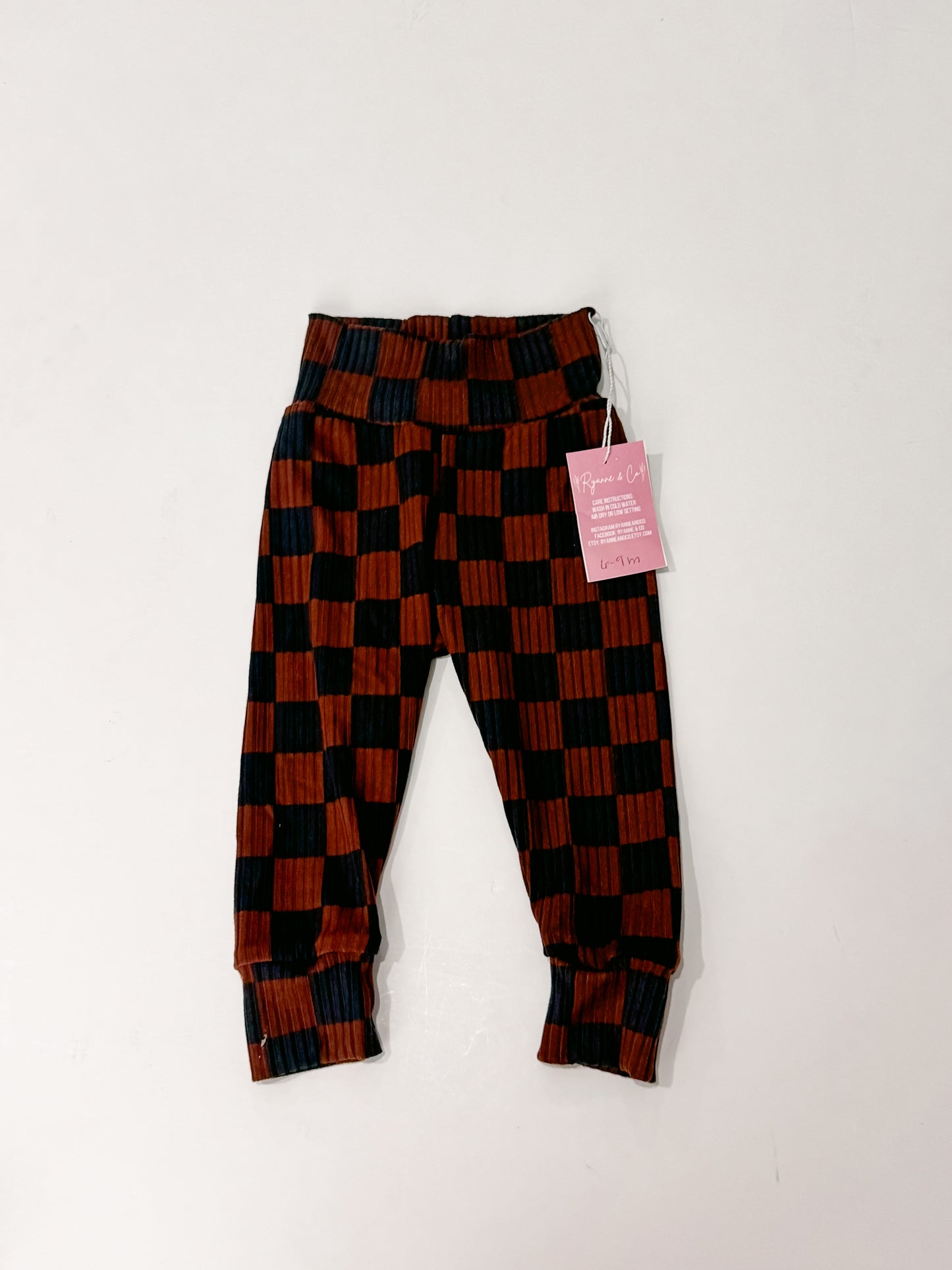6-9m Checkered Leggings