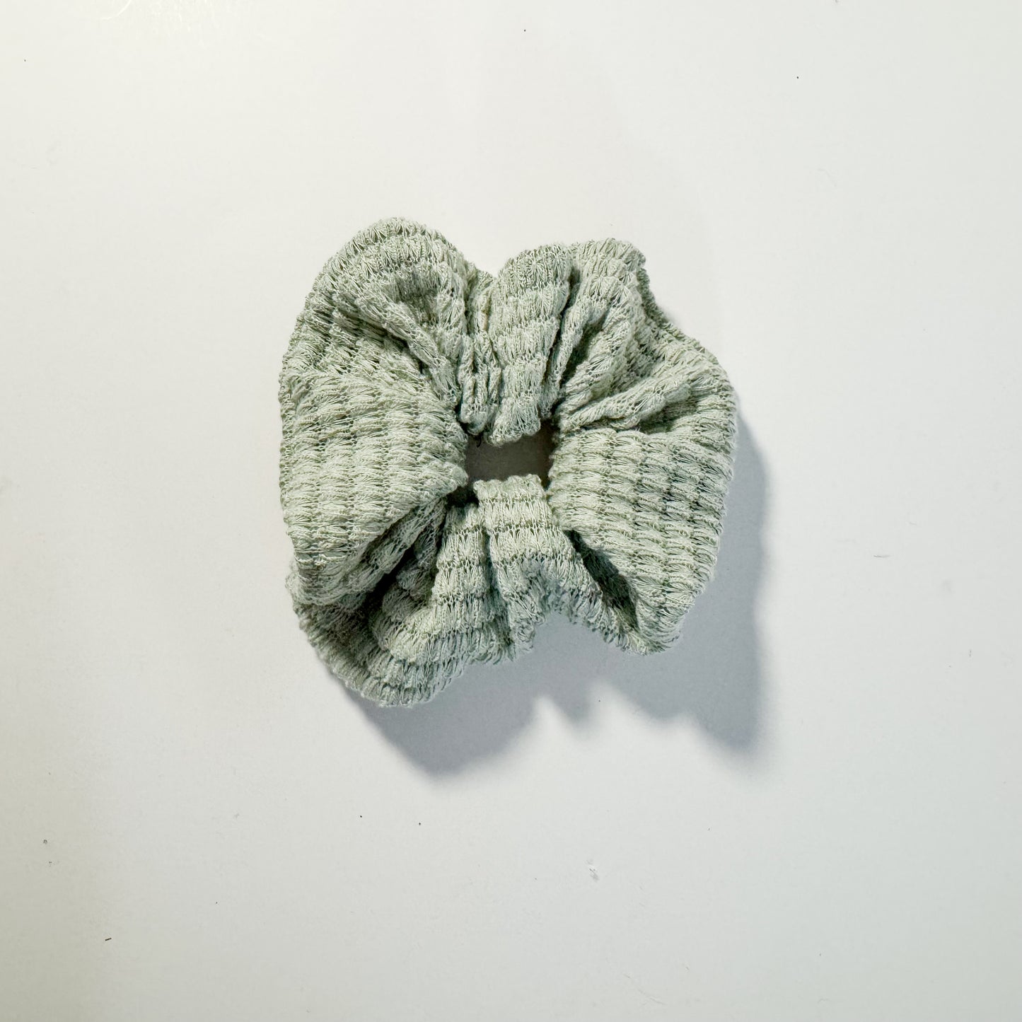 Sage Chunky Waffle Oversized Scrunchie