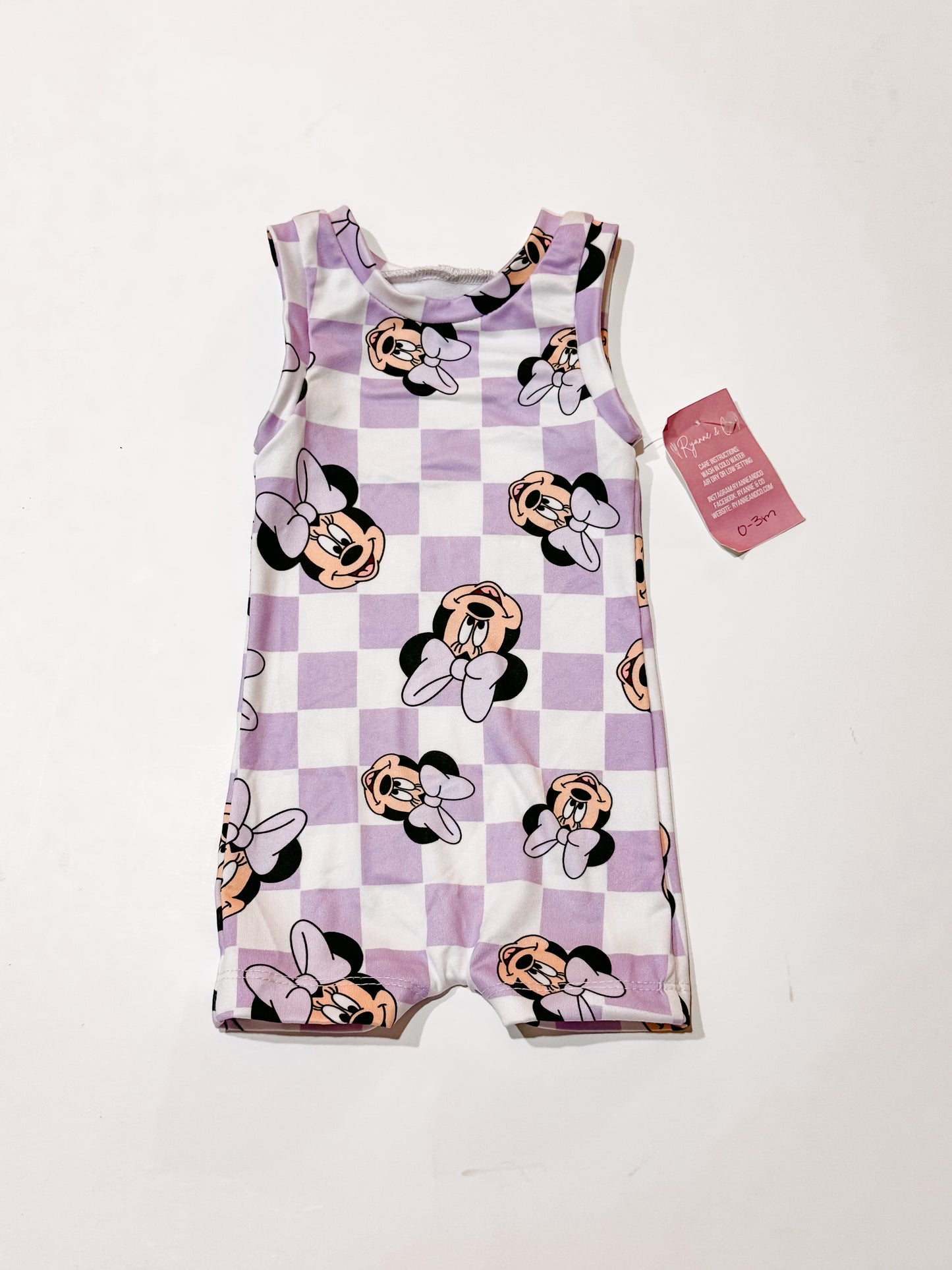 0-3m Purple Rae Romper