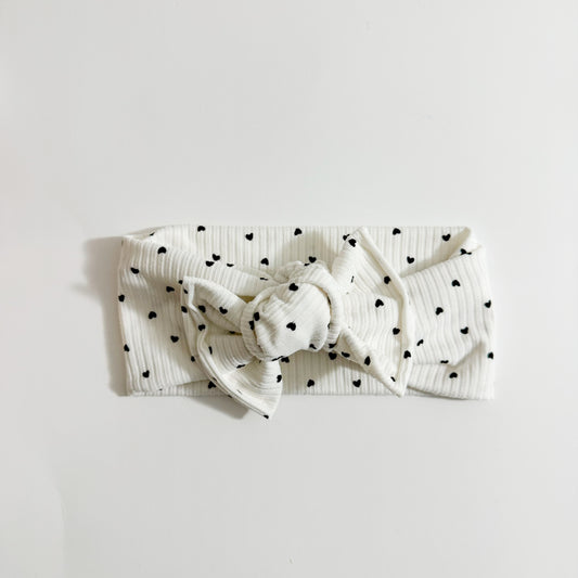 Mini Hearts Tie Headband