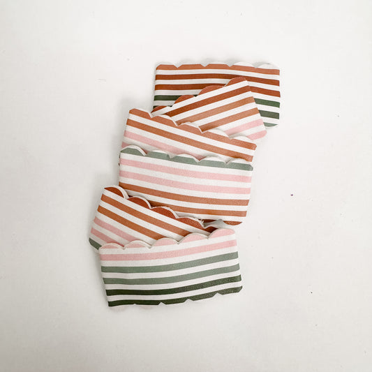 Fall Stripes Snap Clip