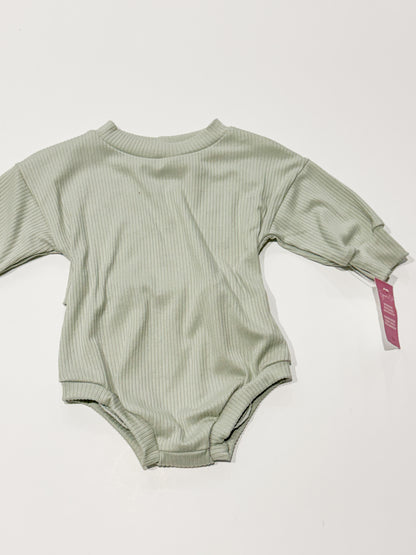 0-3m Sage Sweater Romper
