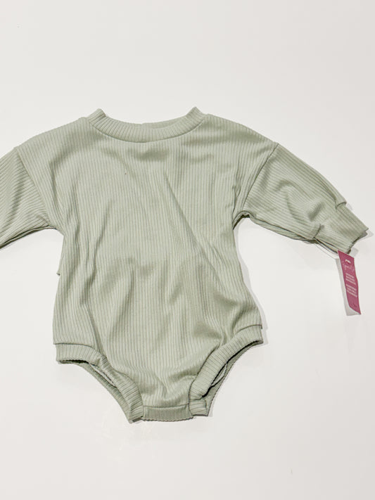 0-3m Sage Sweater Romper