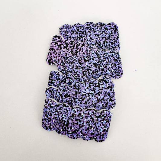 Purple Glitter Snap Clip