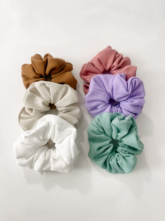 Mini Waffle Oversized Scrunchies