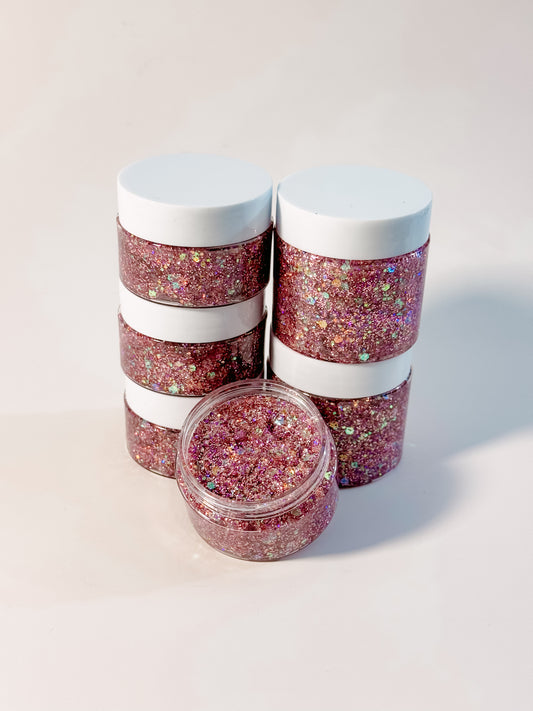 Shimmy Pink Glitter Gel