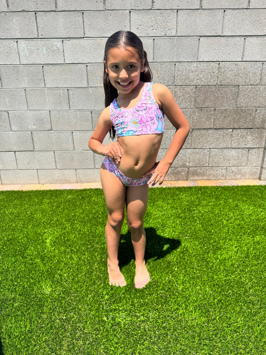 Blue Alien 2pc Swimsuit