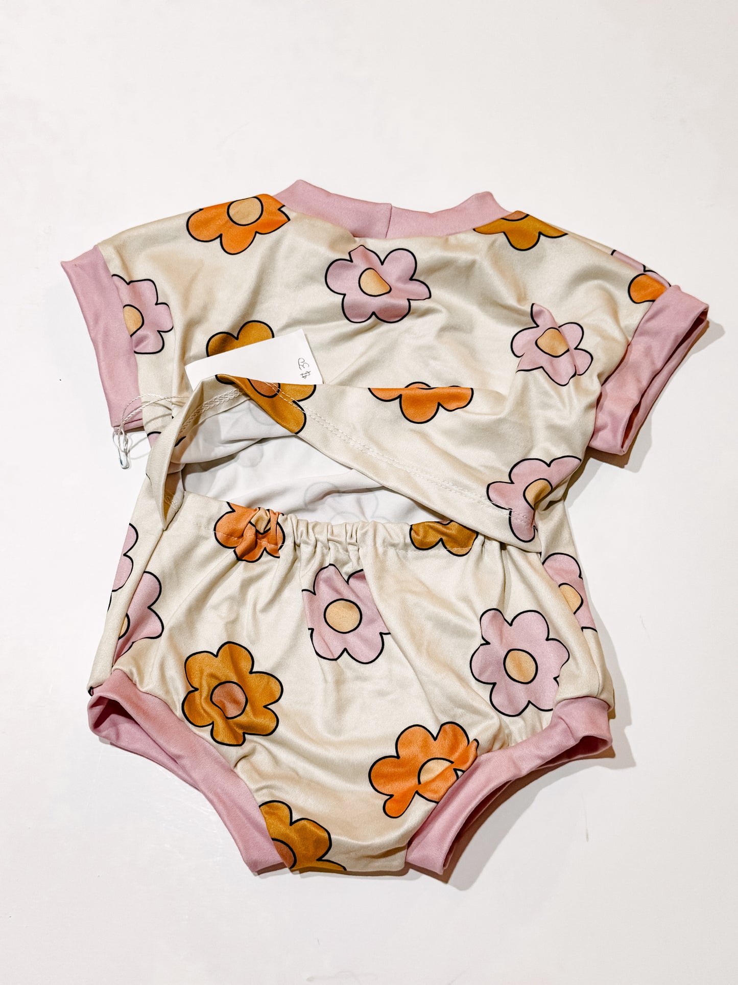 0-3m Doodle Tee Romper