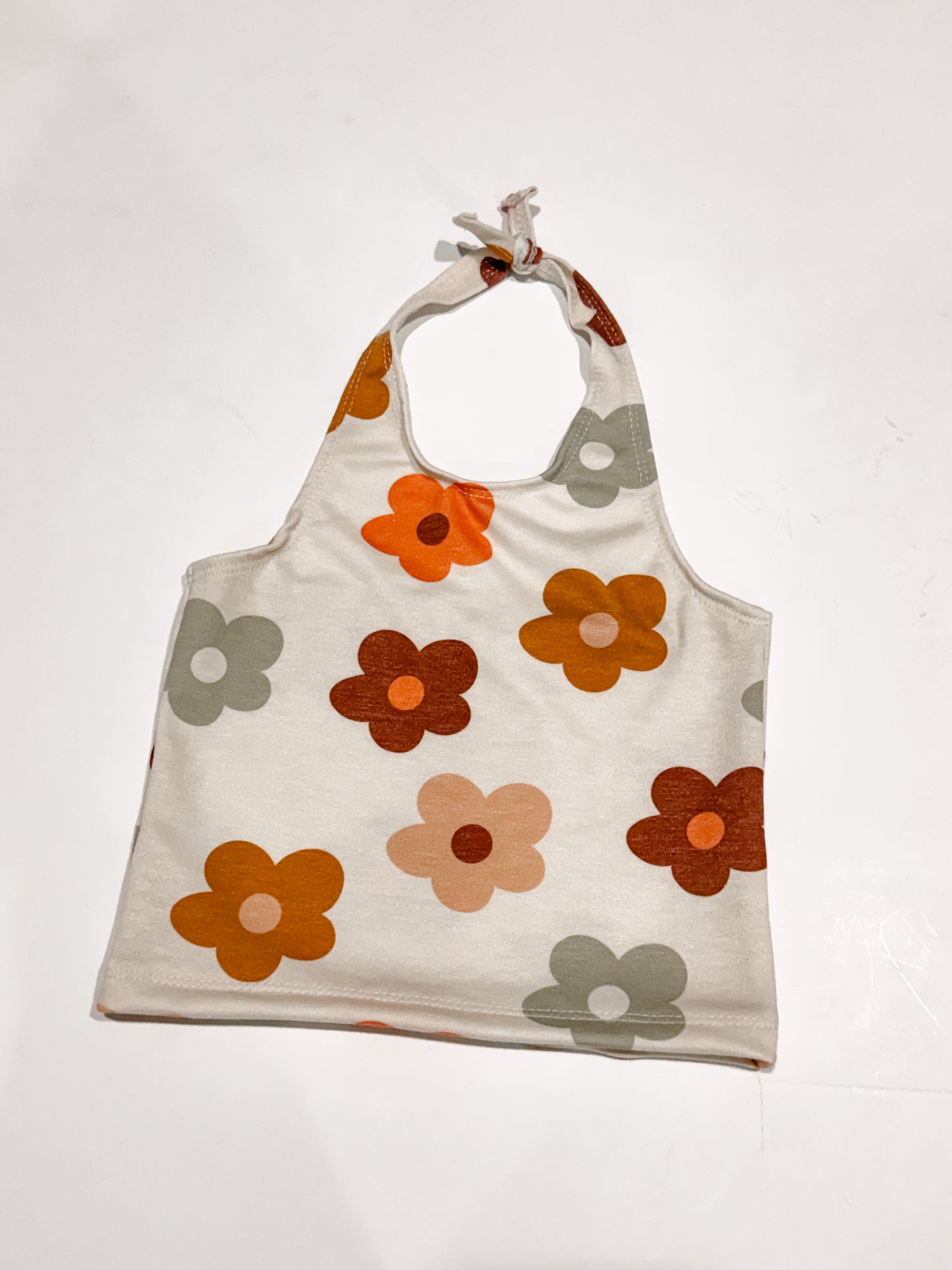 4T Brown & Sage Floral Halter