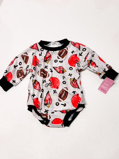 3-6m Football Sweater Romper