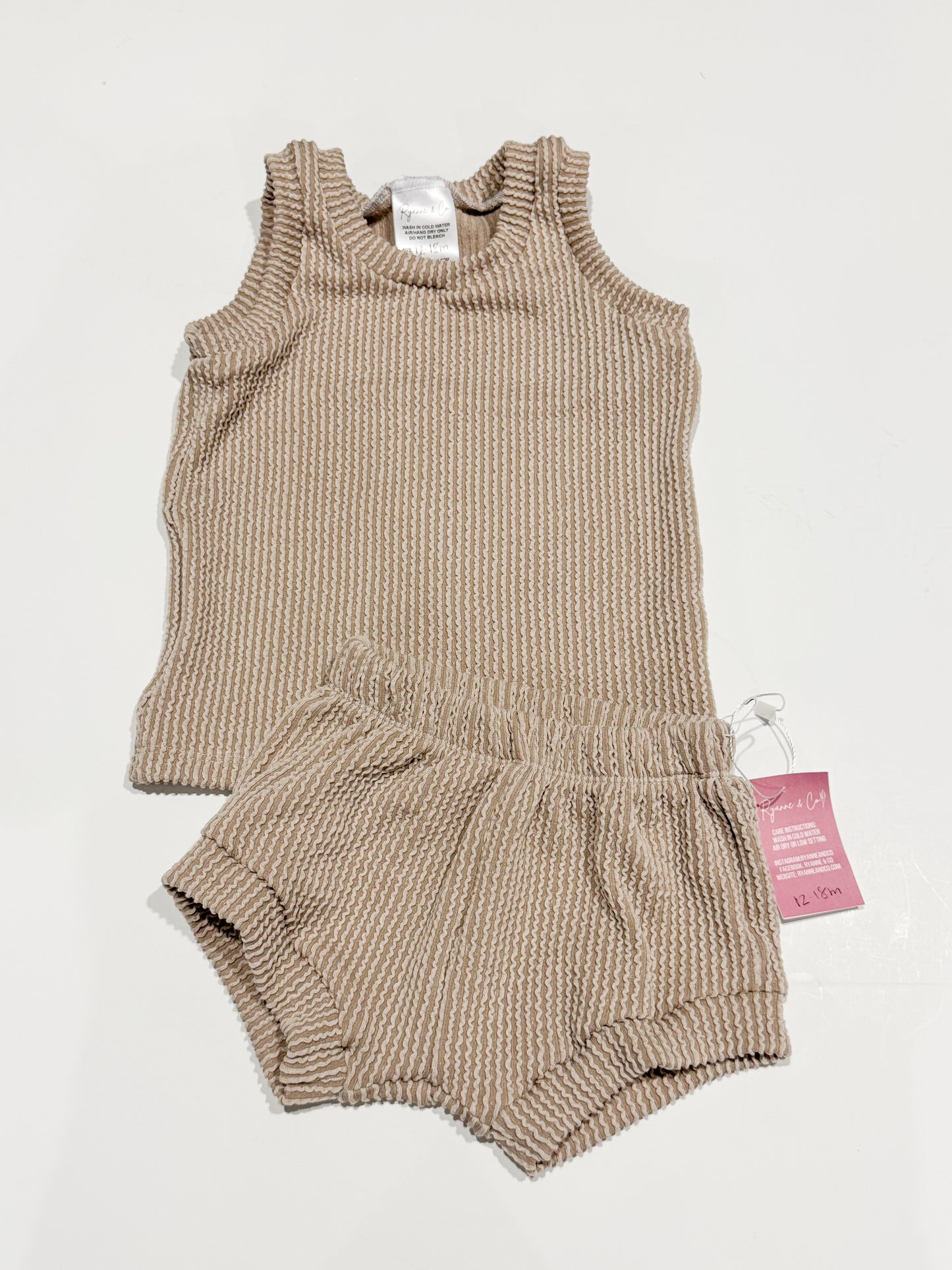12-18m Bone Tank & Shorties
