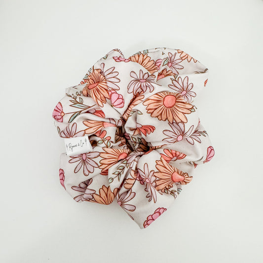 Vintage Floral Oversized Scrunchies