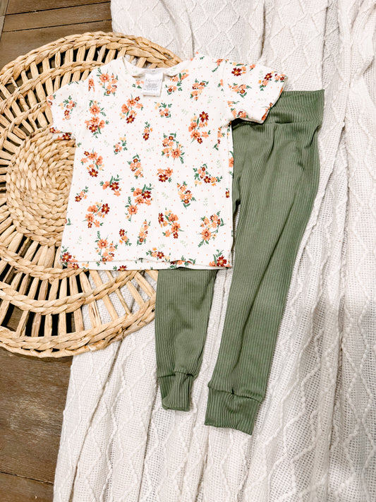 RTS 2T Olive & Floral Set