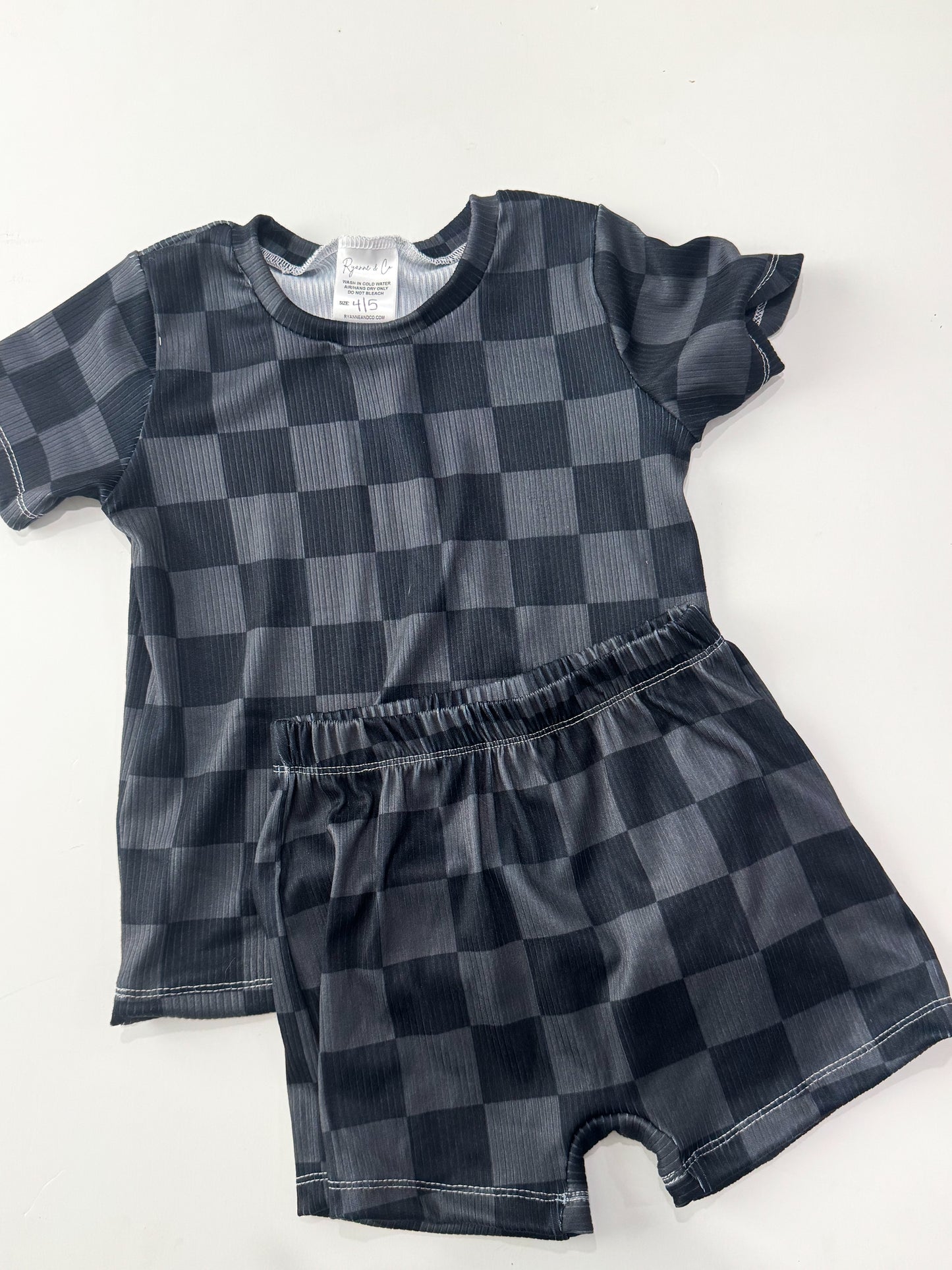 4T/5T Checkered Boy Set