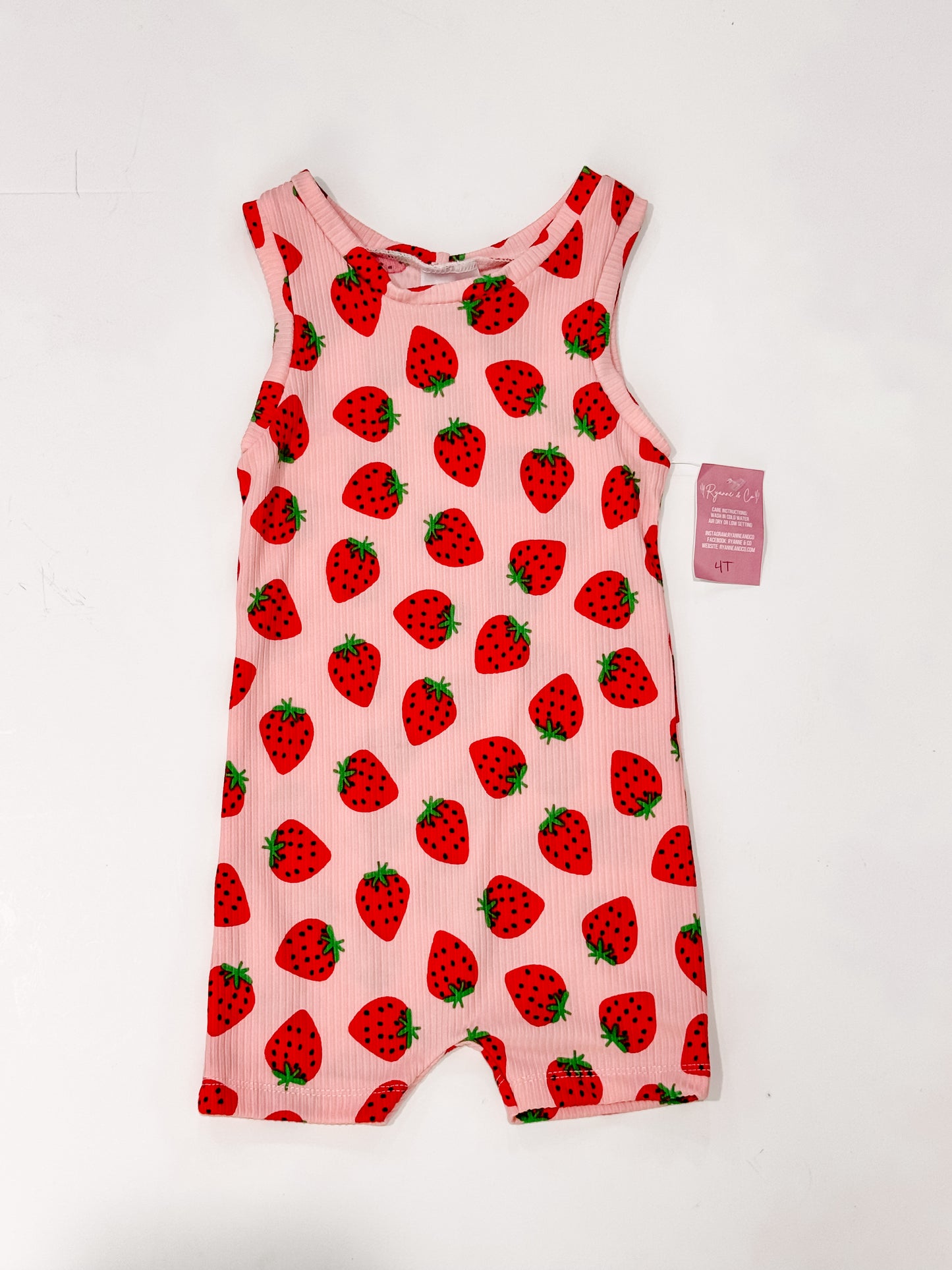 4T Strawberry Rae Romper