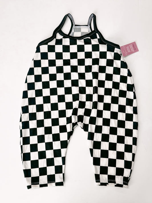 18-24m Black Checkered Terran Jumpsuit