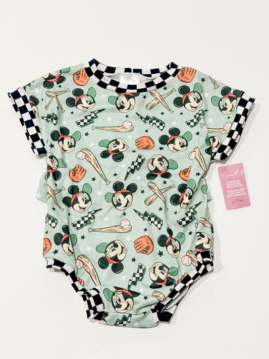 6-9m Baseball Tee Romper