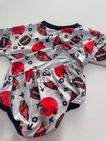12-18m Football Sweater Romper