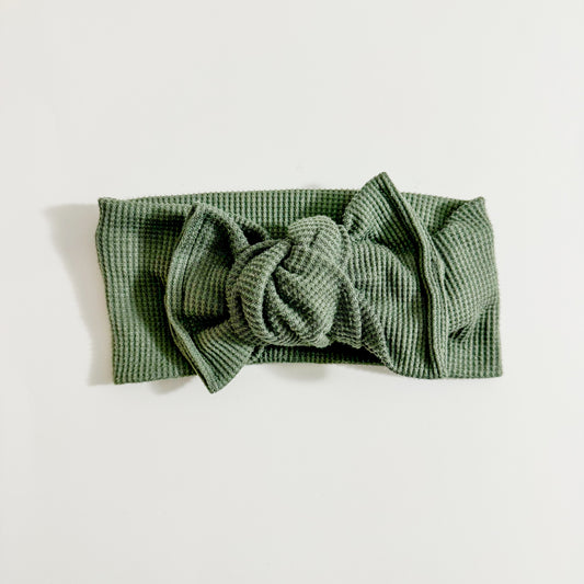 Pine Mini Waffle Tie Headband