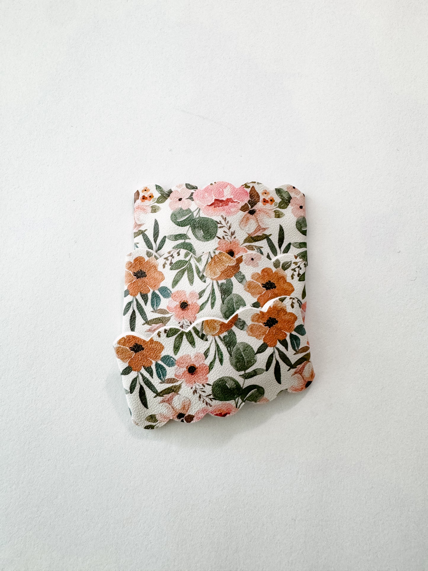 Fall Floral Scallop Snap Clips