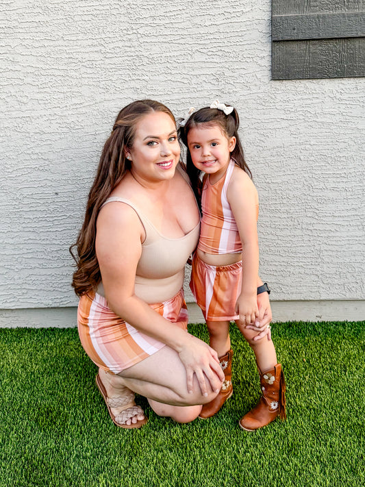Golden Stripes Summer Shorts (Mama Shorts)