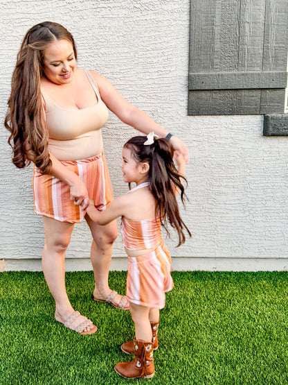 Golden Stripes Summer Shorts (Mama Shorts)