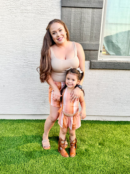 Golden Stripes Summer Shorts (Mama Shorts)