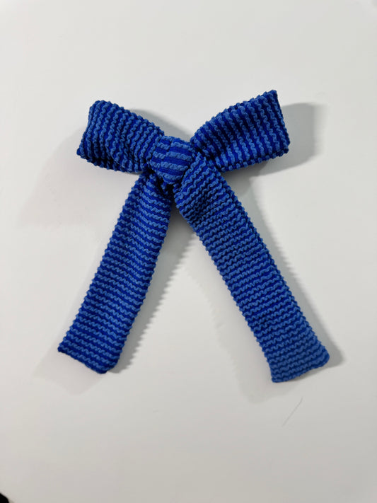 Royal Blue Long Tail Bow