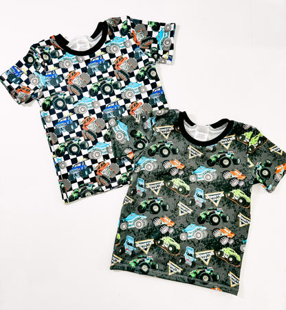 Monster Jam Tee - Checkered