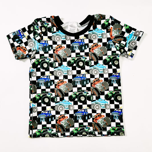 Monster Jam Tee - Checkered