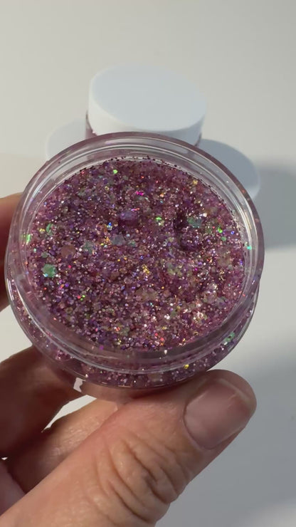 Shimmy Pink Glitter Gel